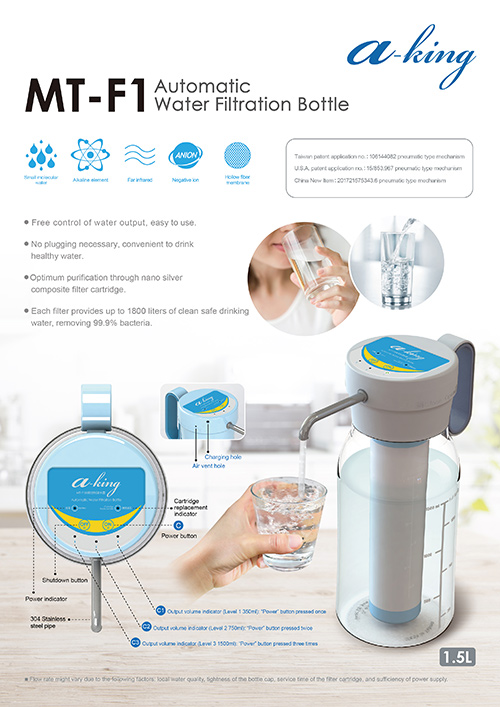 Automatic Water Filtration Bottle